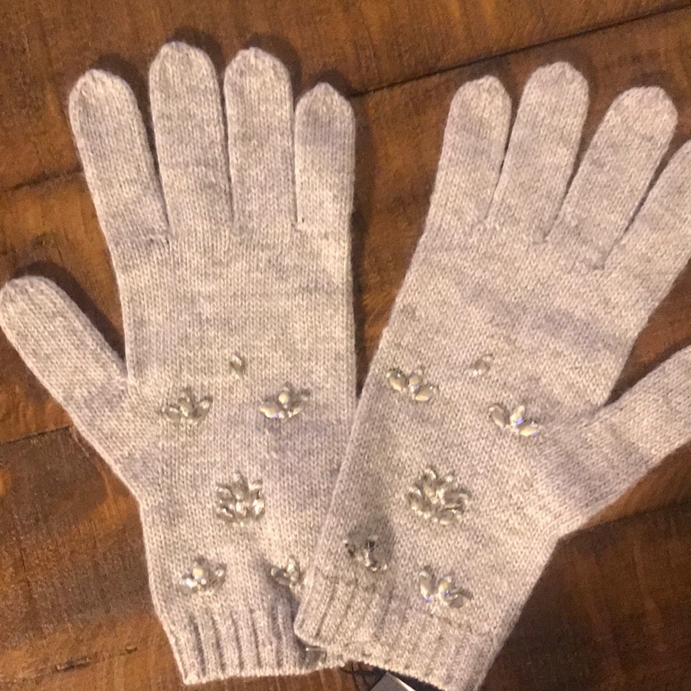 Wool Blend Embellished Glove - BRAND NEW W. TAGS